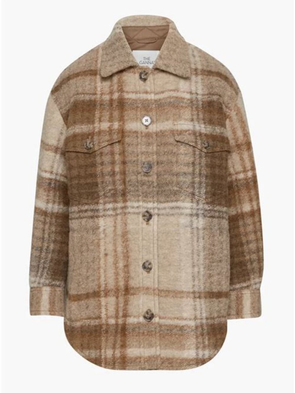 The Ganna Plaid Shacket Wilfred Free for Aritzia Jacket Relaxed Utility Shirt